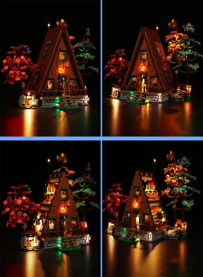 VONADO LED Light Kit Compatible with Lego A-Frame Cabin 21338, Remote Control DIY Lighting Compatible with Lego 21338 (No Model,ONLY Lights) - Image 2